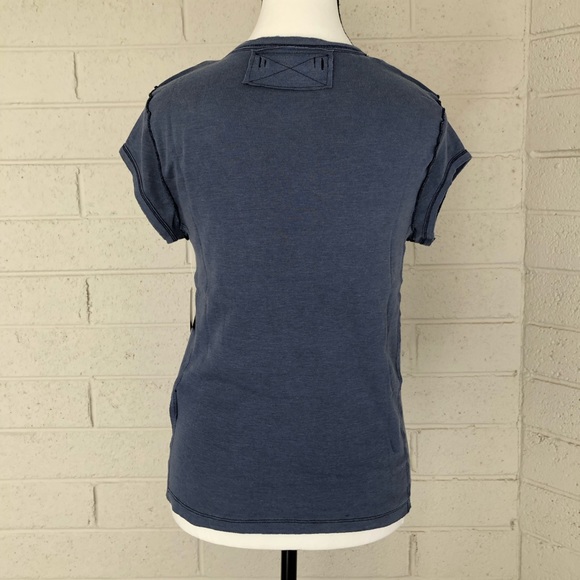 NWT Free People/We The Free Always Yours Tee in Shaded Lake (Blue) - Picture 9 of 11